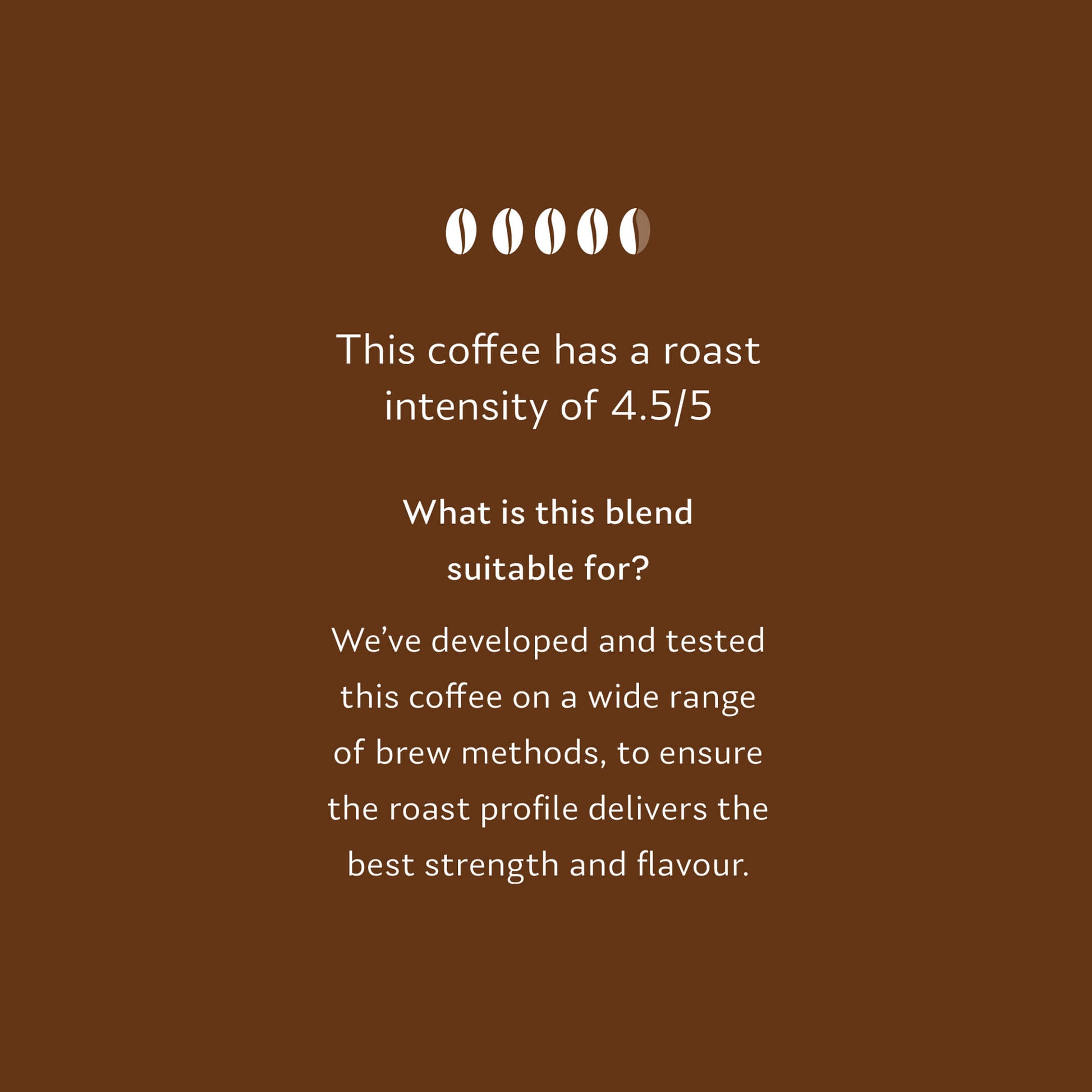 Rich Strong Espresso Blend Intensity